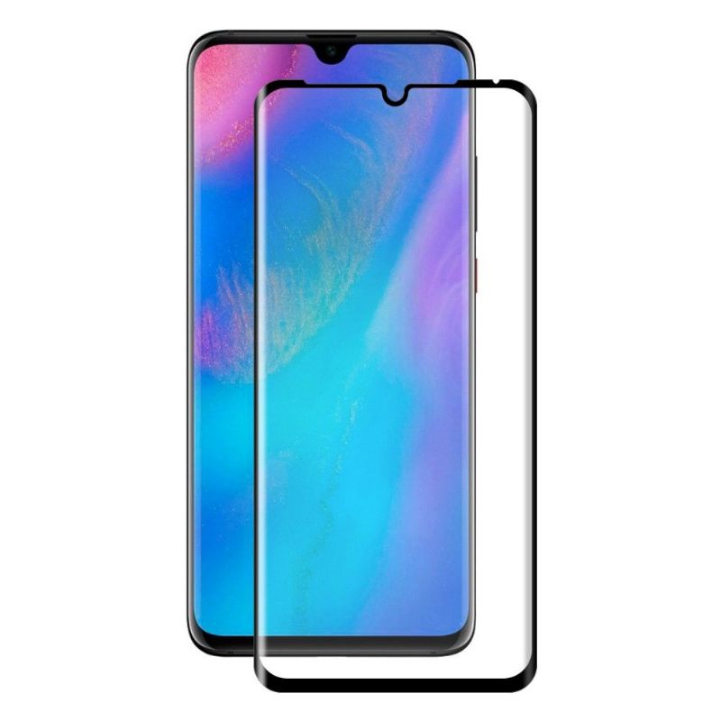 Huawei P30 Pro - Full Size Tempered Glass Screen Protector - Μαύρο