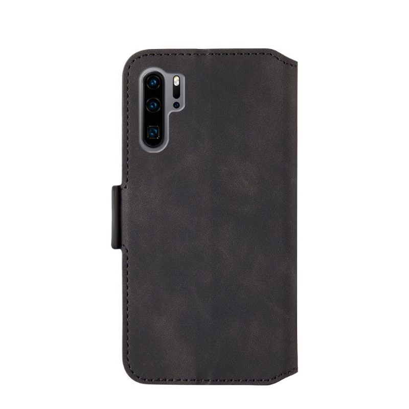 Κάλυμμα Huawei P30 Pro Retro Leather Effect - Μαύρο