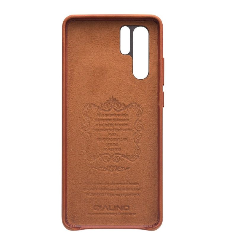 Θήκη Huawei P30 Pro Qialino Premium Leather - Καφέ