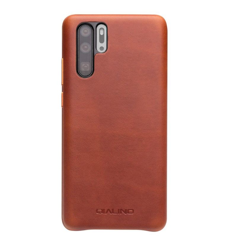 Θήκη Huawei P30 Pro Qialino Premium Leather - Καφέ