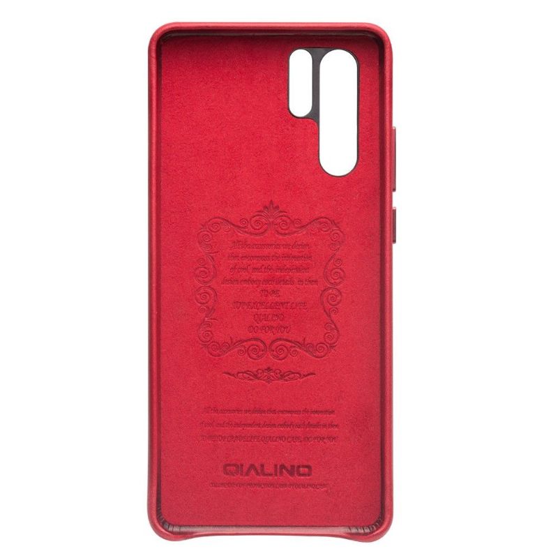 Θήκη Huawei P30 Pro Qialino Premium Leather - Κόκκινο