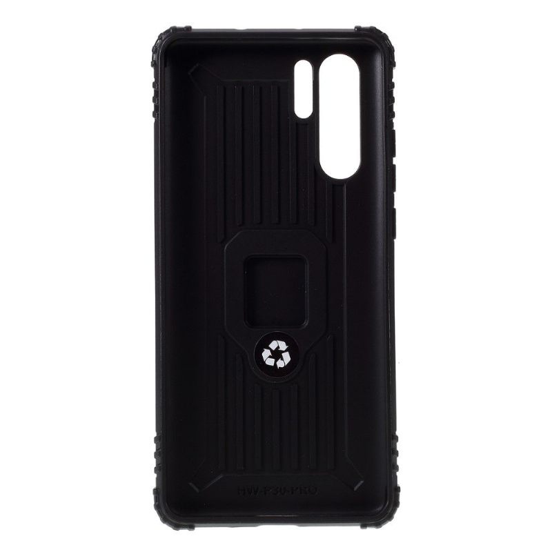 θηκη κινητου Huawei P30 Pro Carbon Look Με Δαχτυλίδι Στήριξης