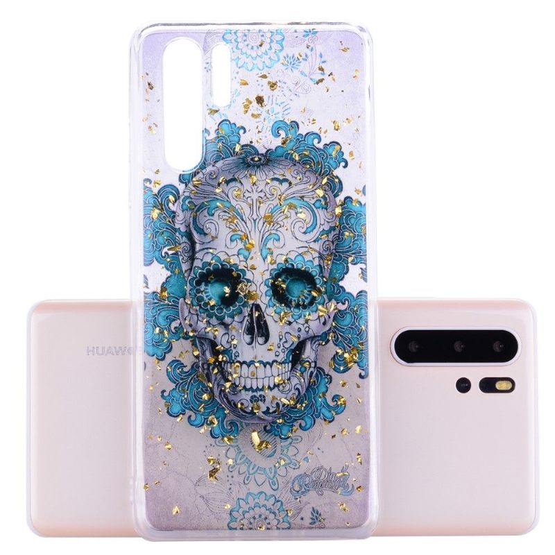 θηκη κινητου Huawei P30 Pro Floral Skull