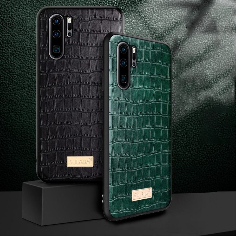 θηκη κινητου Huawei P30 Pro Sulada Croco Leather Effect