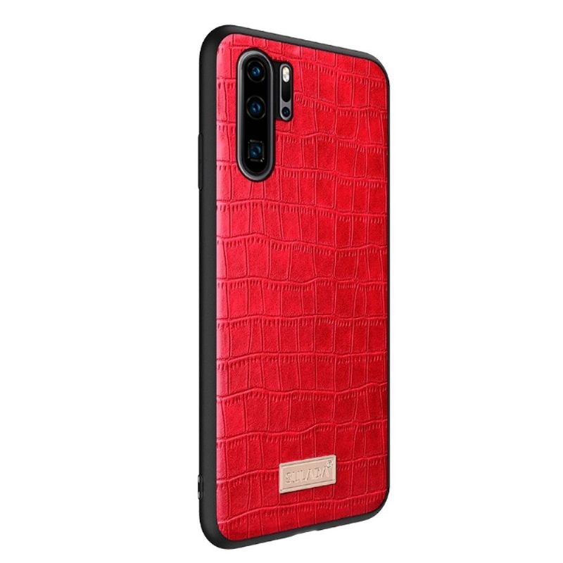 θηκη κινητου Huawei P30 Pro Sulada Croco Leather Effect