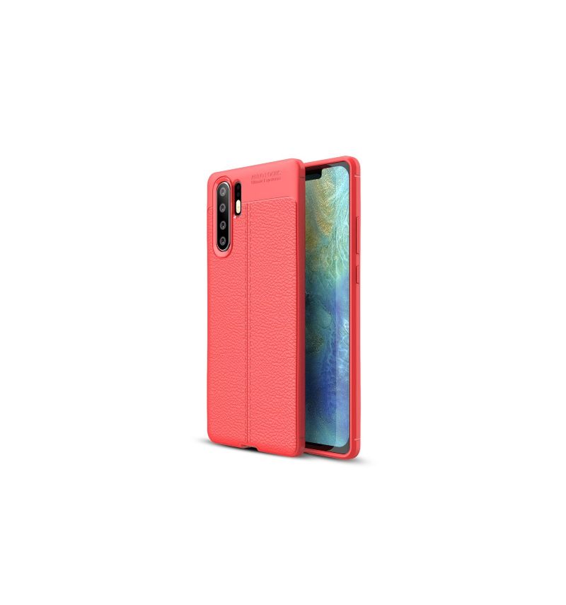 θηκη κινητου Huawei P30 Pro Ζελ Με Υφή Δέρματος