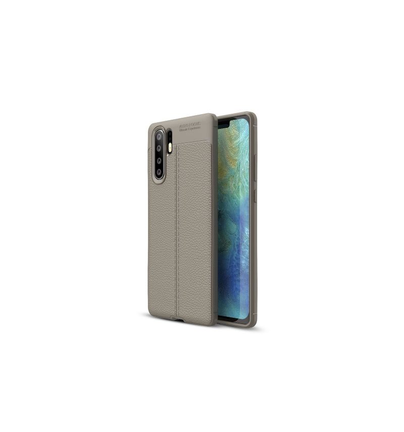 θηκη κινητου Huawei P30 Pro Ζελ Με Υφή Δέρματος