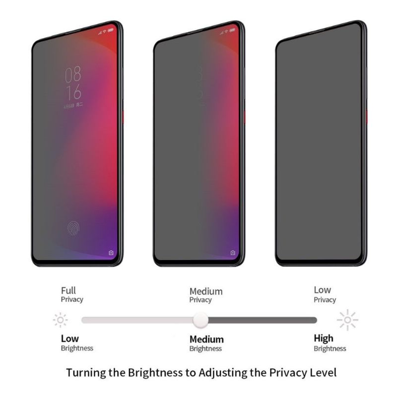 Xiaomi Mi 9T / Mi 9T Pro - Tempered Glass Screen Protector & Privacy Filter