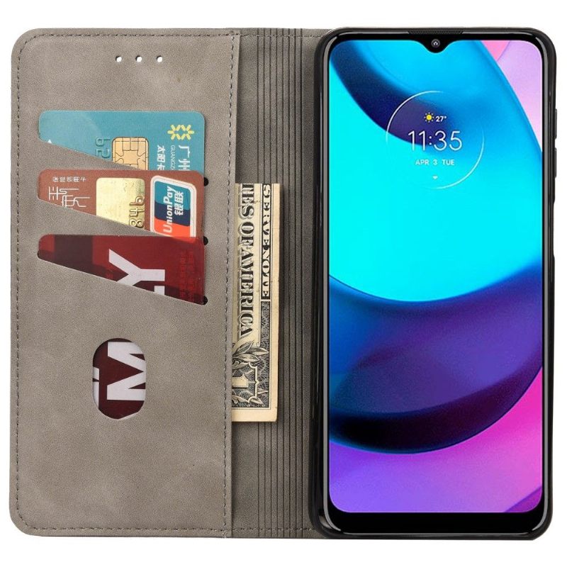 δερματινη θηκη Motorola Moto E20 / E30 / E40 The Fabulous Faux Leather