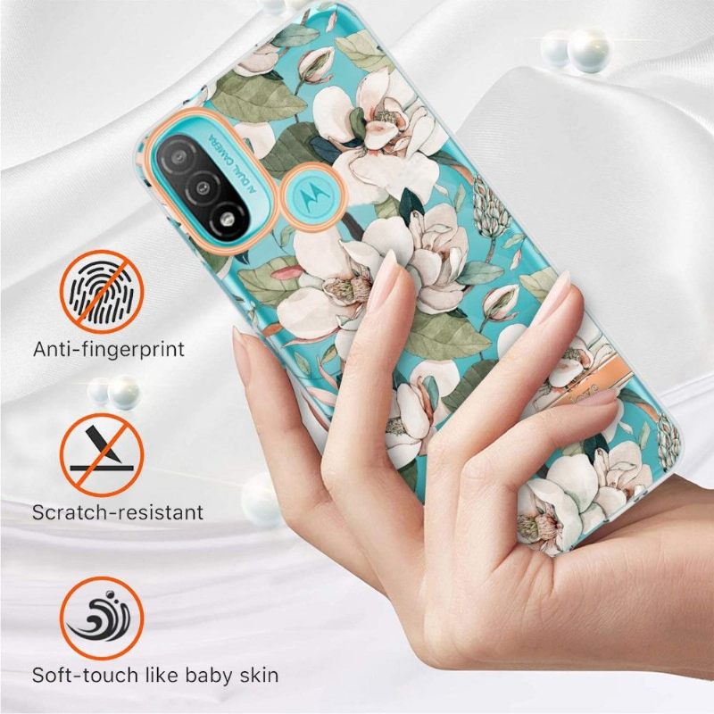 Θήκη Motorola Moto E20 / E30 / E40 Gardenia White Flower