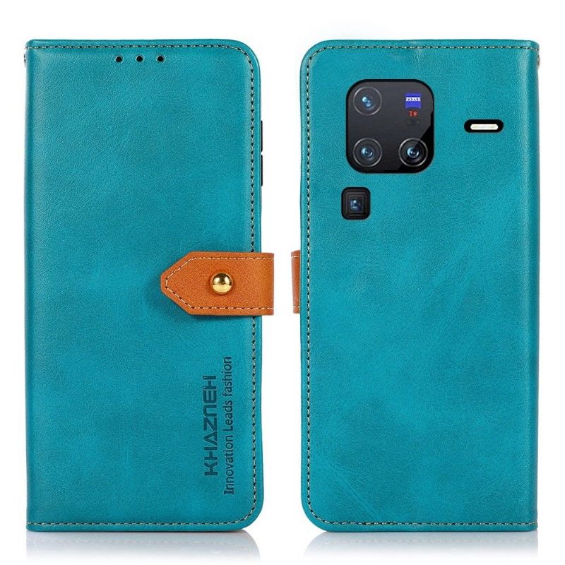 Κάλυμμα Vivo X80 Pro Khazneh Bicolor Faux Leather