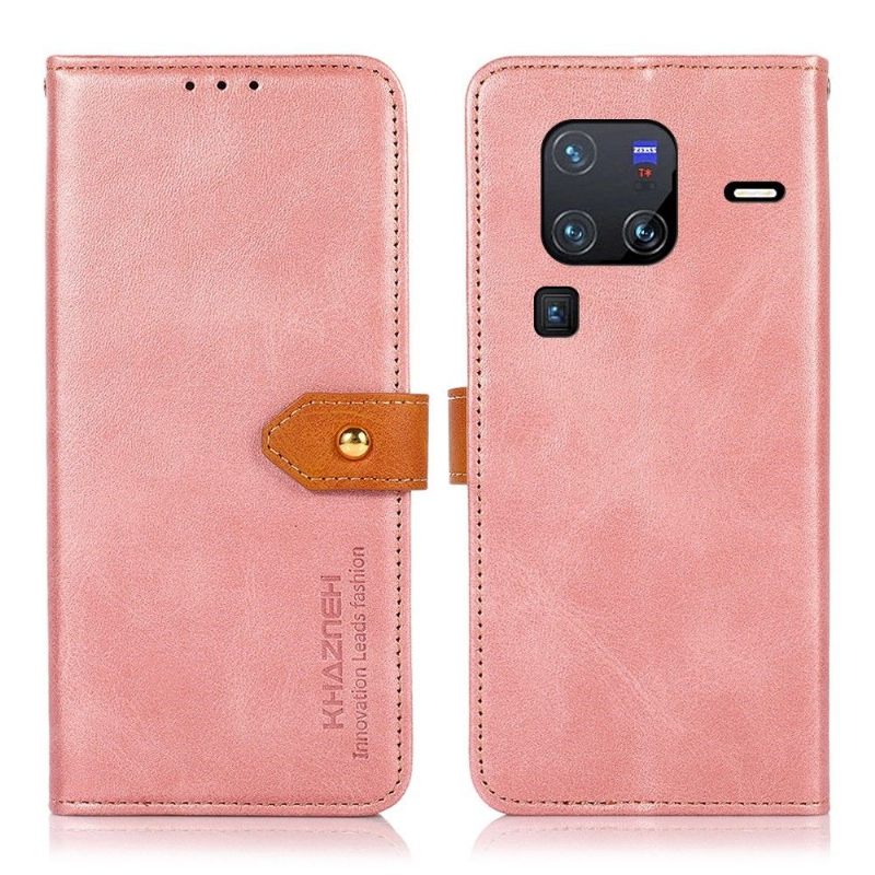 Κάλυμμα Vivo X80 Pro Khazneh Bicolor Faux Leather