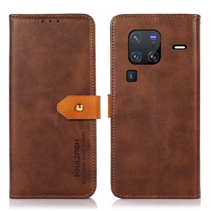 Κάλυμμα Vivo X80 Pro Khazneh Bicolor Faux Leather