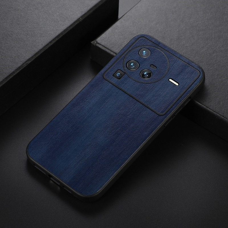 θηκη κινητου Vivo X80 Pro Δερμάτινο Εφέ Wood Style