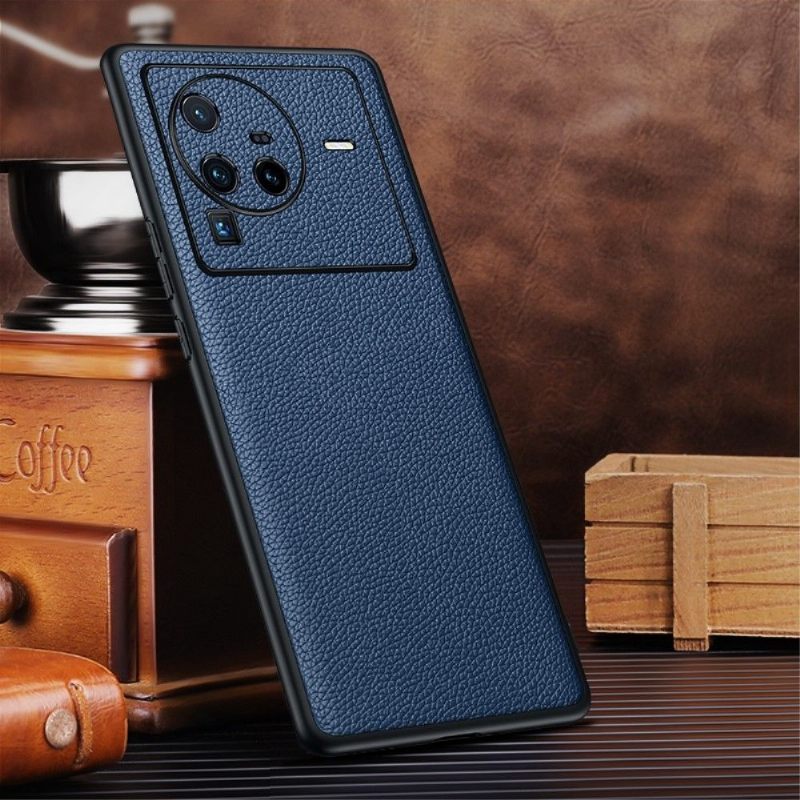 Θήκη Vivo X80 Pro Γνήσιο Grained Leather