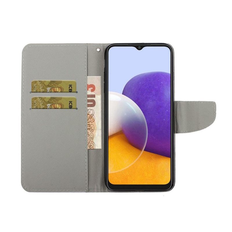 Κάλυμμα Samsung Galaxy A22 4G Panda Flowers