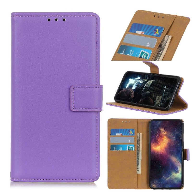 Θήκη Flip Samsung Galaxy A31 Basic Faux Leather - Μωβ