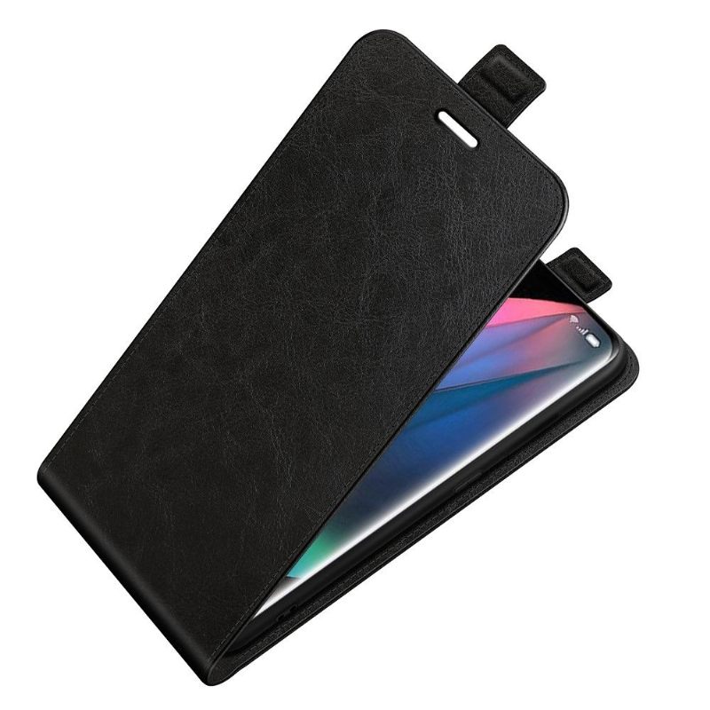 Κάλυμμα Oppo Find X3 Pro Θήκη Flip Faux Leather Vertical