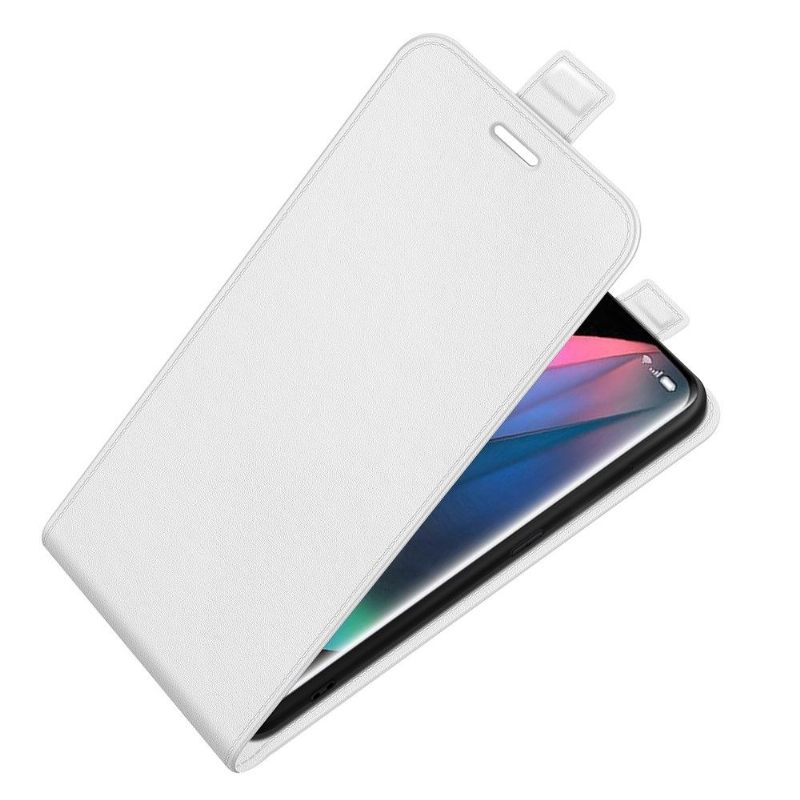 Κάλυμμα Oppo Find X3 Pro Θήκη Flip Faux Leather Vertical