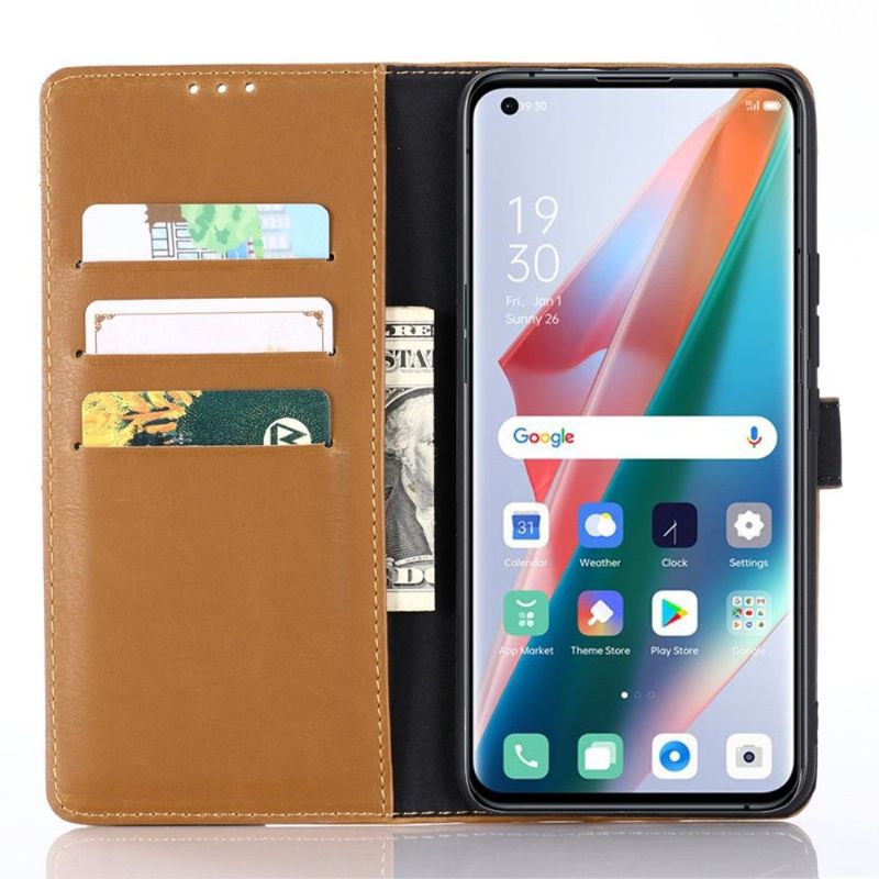 Θήκη Flip Oppo Find X3 Pro δερματινη θηκη Retro Faux Leather Folio