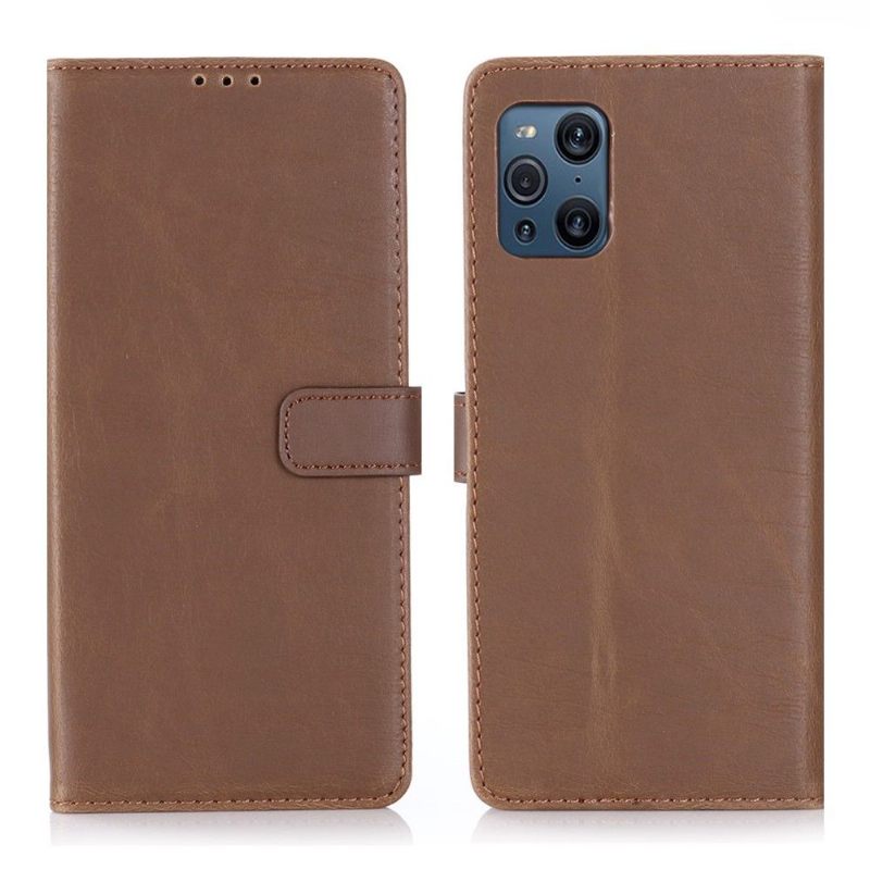 Θήκη Flip Oppo Find X3 Pro δερματινη θηκη Retro Faux Leather Folio