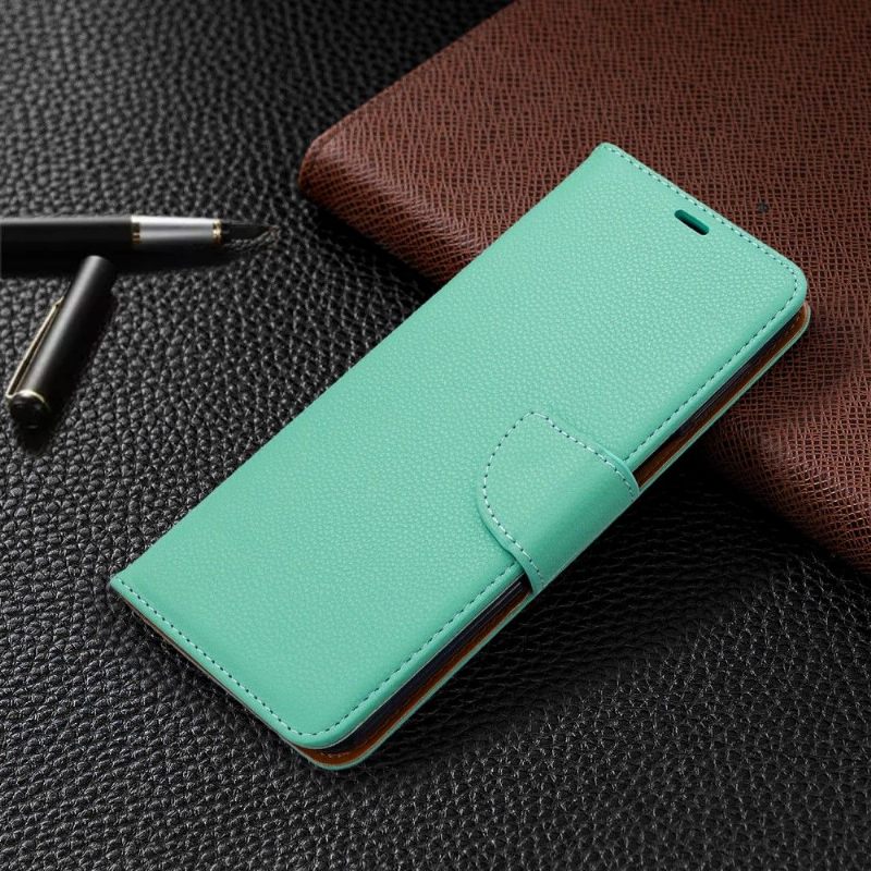 Θήκη Flip Xiaomi Redmi Note 9S / Redmi Note 9 Pro δερματινη θηκη Grained Leather Effect