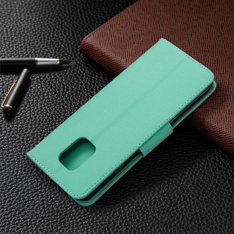 Θήκη Flip Xiaomi Redmi Note 9S / Redmi Note 9 Pro δερματινη θηκη Grained Leather Effect