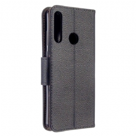 δερματινη θηκη Huawei Y6p Θήκη Flip Grained Leather Effect