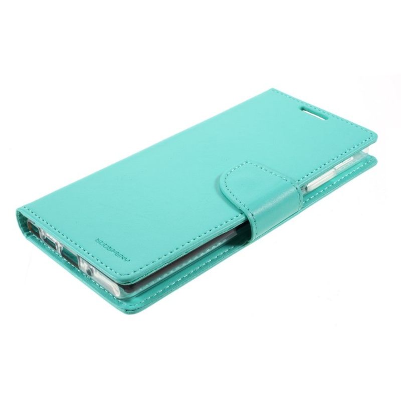 Κάλυμμα Samsung Galaxy Note 20 Bravo Series Faux Leather - Cyan