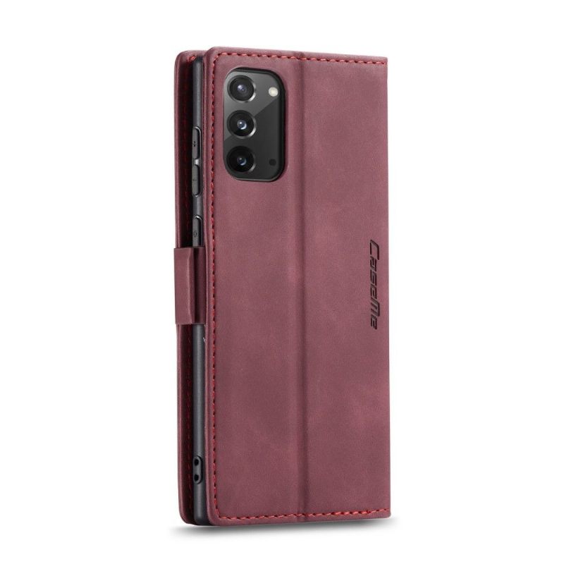 Κάλυμμα Samsung Galaxy Note 20 Golias Leather Effect - Κόκκινο Κρασί