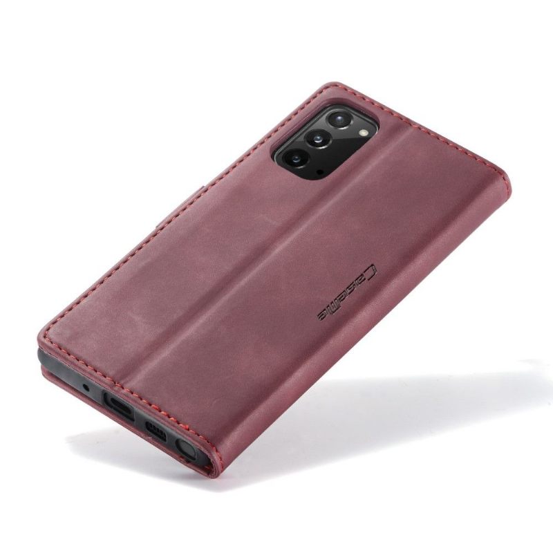 Κάλυμμα Samsung Galaxy Note 20 Golias Leather Effect - Κόκκινο Κρασί