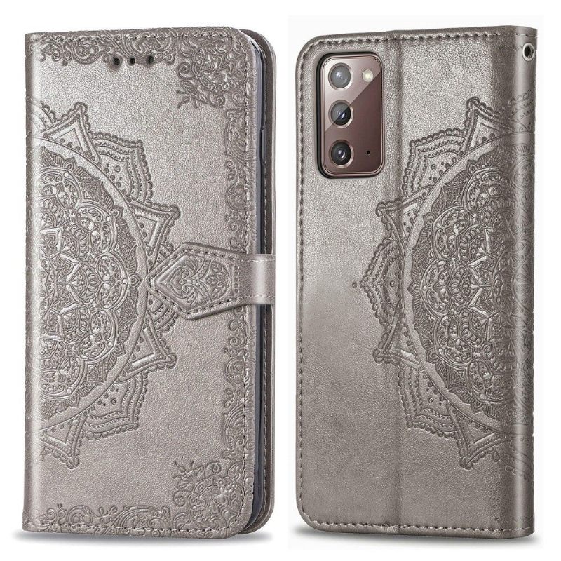 Κάλυμμα Samsung Galaxy Note 20 Mandala Relief Faux Leather