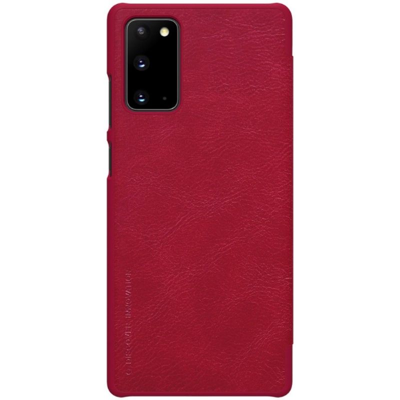 Κάλυμμα Samsung Galaxy Note 20 Qin Leather Effect - Κόκκινο