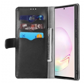 Κάλυμμα Samsung Galaxy Note 20 Serie Kado Faux Leather - Μαύρο