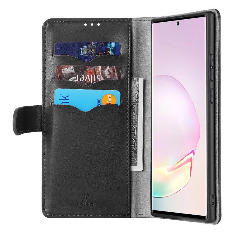 Κάλυμμα Samsung Galaxy Note 20 Serie Kado Faux Leather - Μαύρο