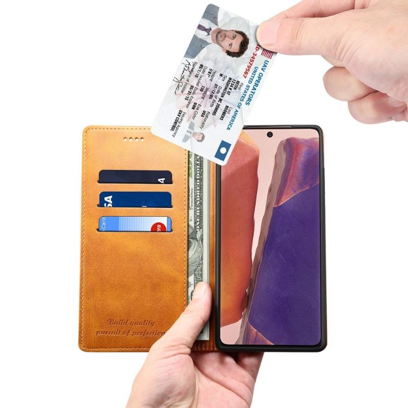 Κάλυμμα Samsung Galaxy Note 20 Θήκη Flip Folio Flip Style Leather