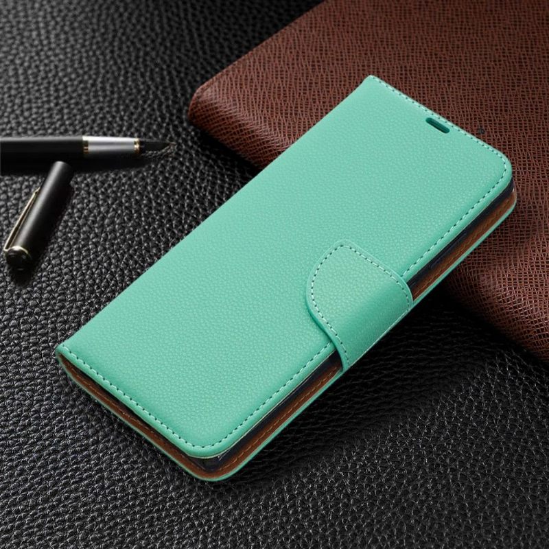 Θήκη Flip Samsung Galaxy Note 20 δερματινη θηκη Green Grained Leather Effect