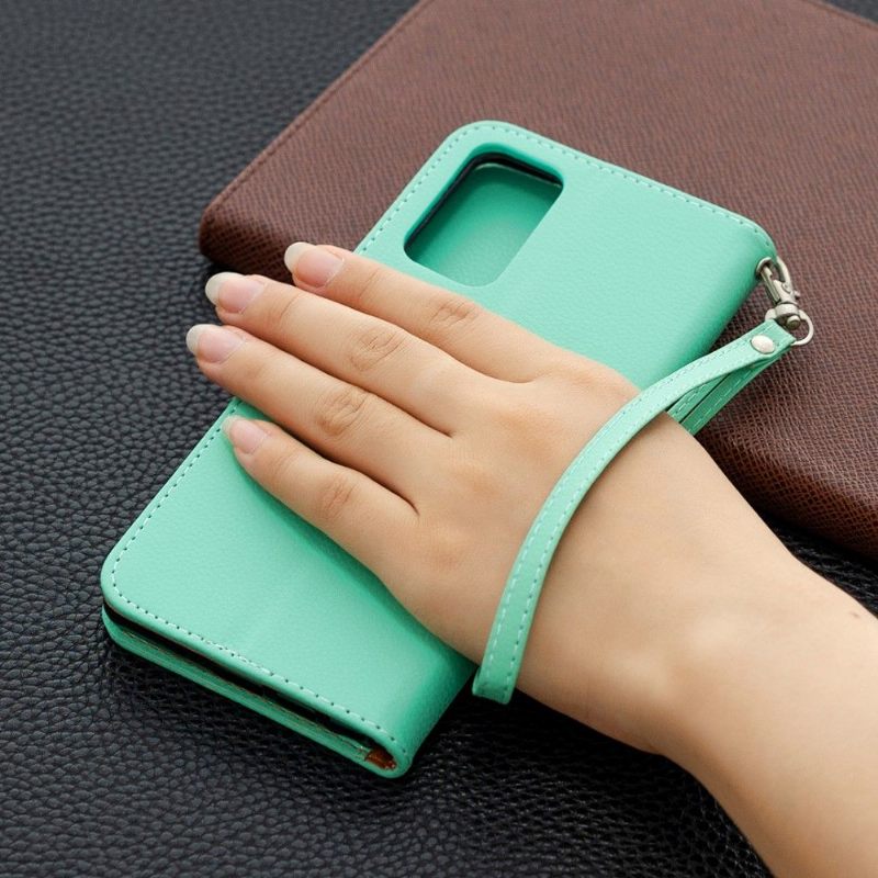 Θήκη Flip Samsung Galaxy Note 20 δερματινη θηκη Green Grained Leather Effect