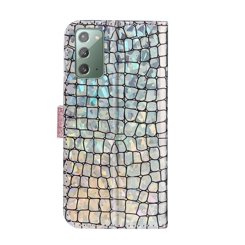 θηκη πορτοφολι Samsung Galaxy Note 20 Glamour Croc Εφέ