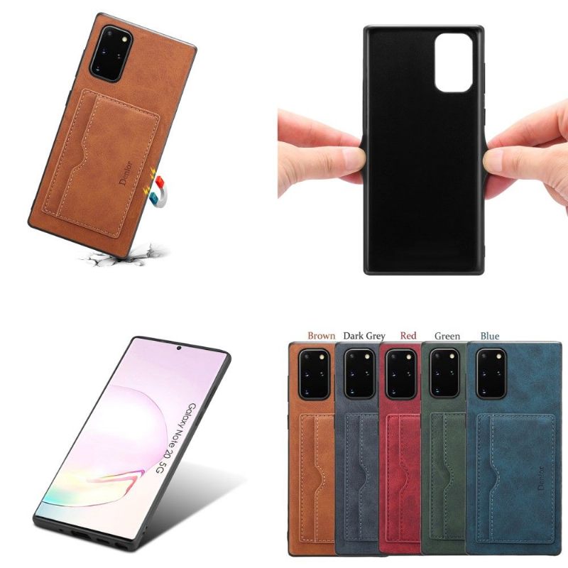 Θήκη Samsung Galaxy Note 20 Θήκη Κάρτας Denior Leather Effect