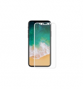 iPhone X / Xs Full Size Tempered Glass Screen Protector - Λευκό