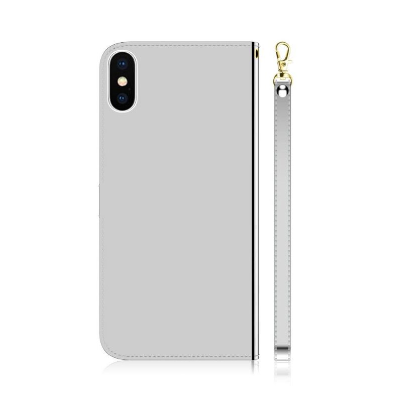 Κάλυμμα iPhone X / XS Εφέ Καθρέφτη Από Συνθετικό Δέρμα