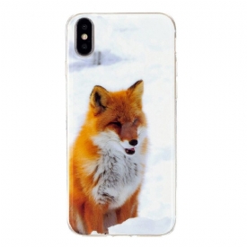 Θήκη iPhone X / XS Fluorescent Red Fox