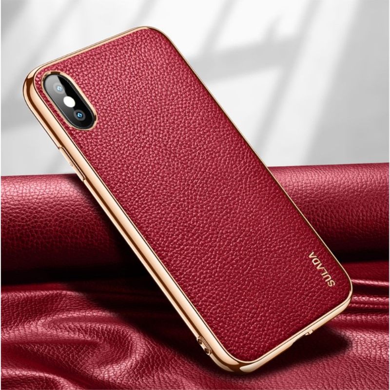 Θήκη iPhone X / XS Sulada Leather Effect