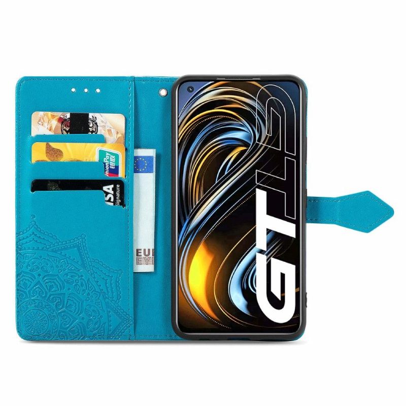 Κάλυμμα Realme GT 5G Mandala Relief Faux Leather Retro