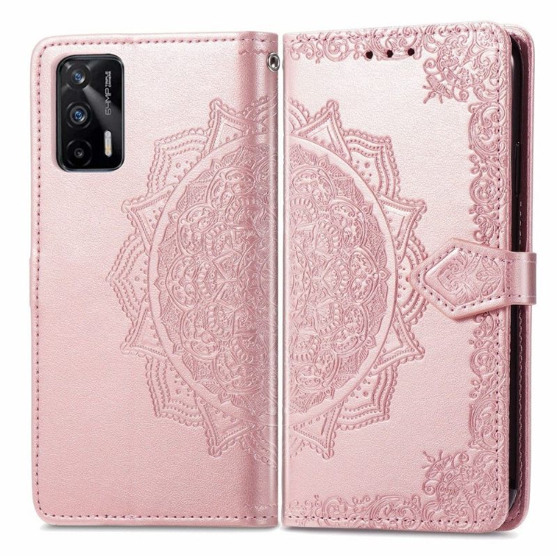 Κάλυμμα Realme GT 5G Mandala Relief Faux Leather Retro