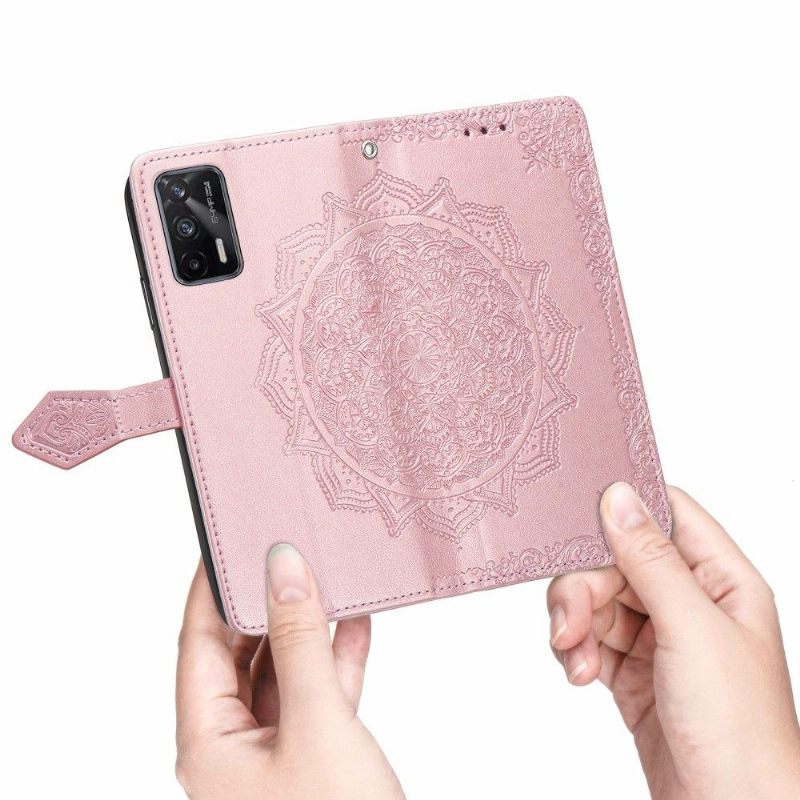 Κάλυμμα Realme GT 5G Mandala Relief Faux Leather Retro