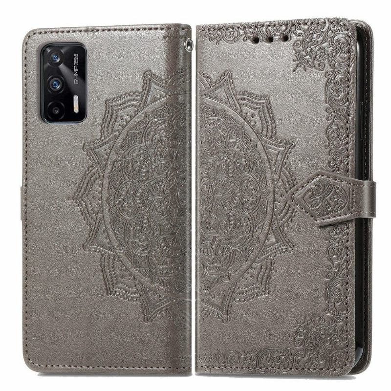 Κάλυμμα Realme GT 5G Mandala Relief Faux Leather Retro