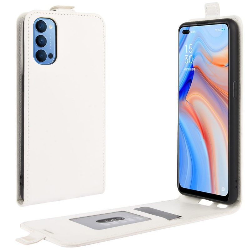 Θήκη Flip Oppo Reno 4 5G δερματινη θηκη Faux Leather Vertical