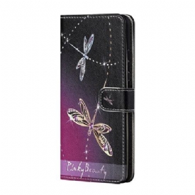 Δερματινη Θηκη Google Pixel 8a Strap-on Dragonflies